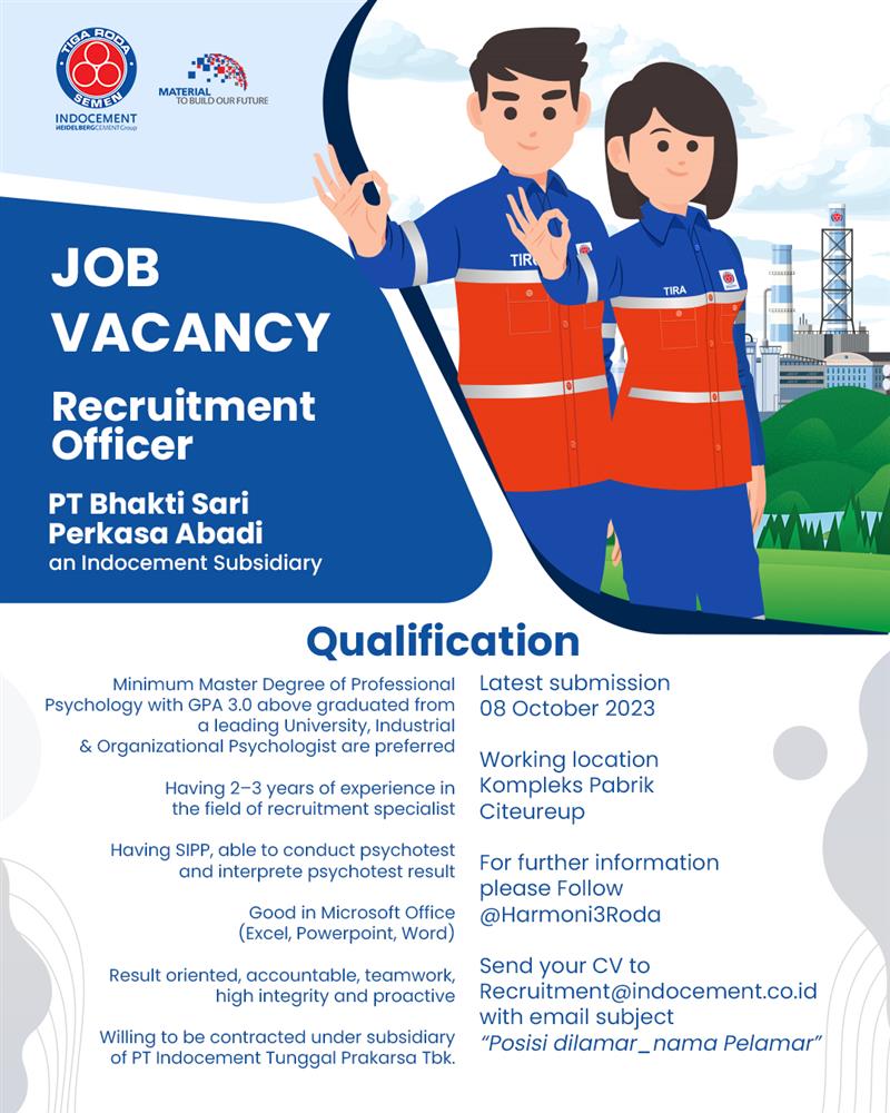 Lowongan Kerja Recruitment Officer